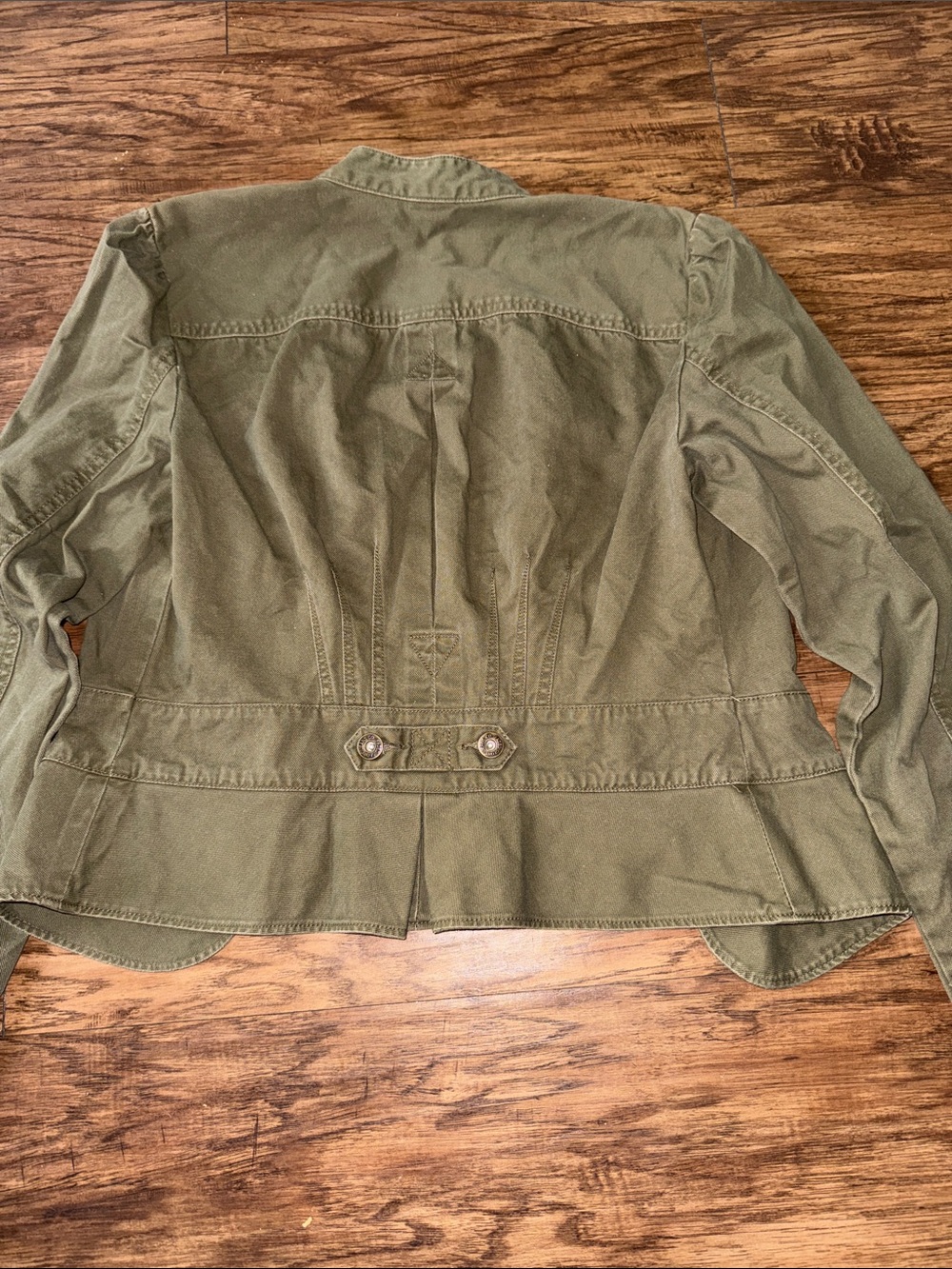Faded Glory Olive Green Utility Military Jacket - Picture 3 of 3